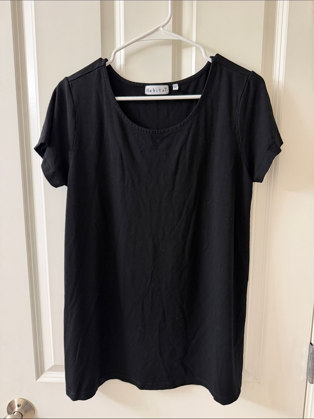 Habitat Black Scoop Neck Short Sleeve Tee